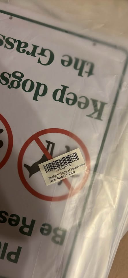 Keep Dogs off the Grass Yard Sign