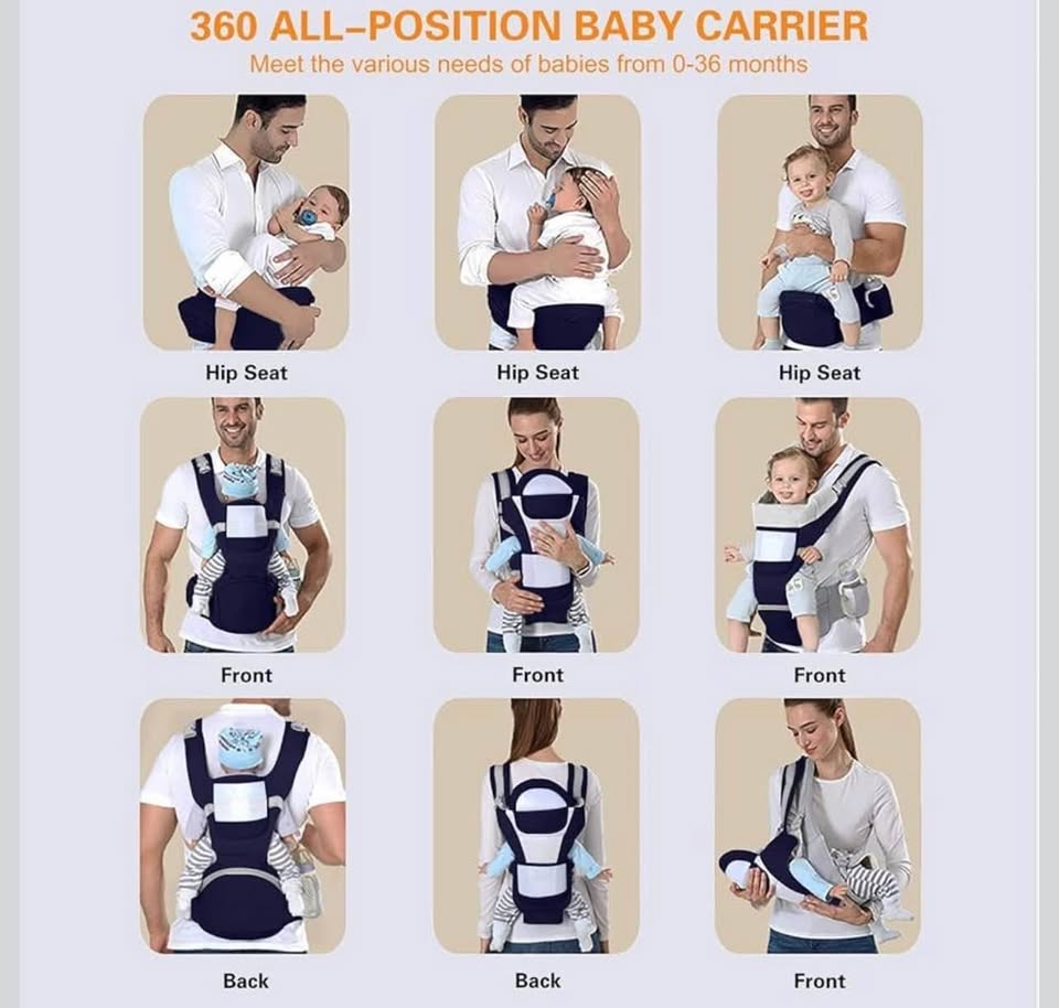 Aixinla Grey Baby Carrier Hip Seat