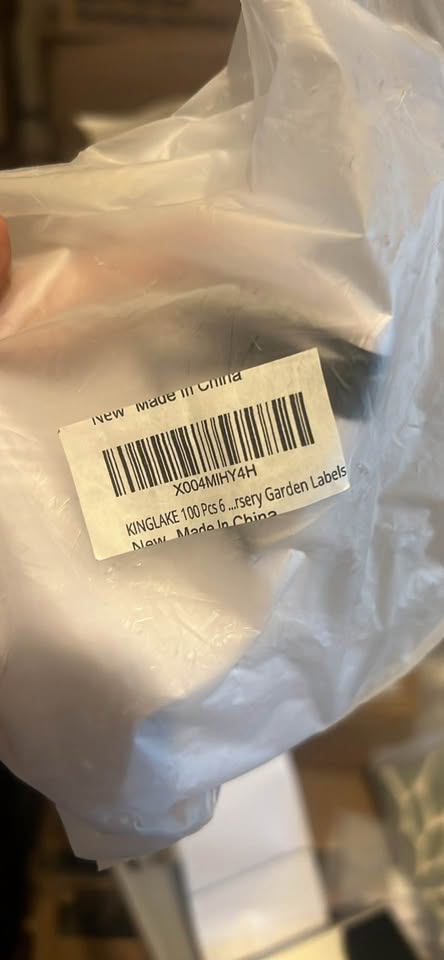 100pcs White Plastic T-Type Plant Labels