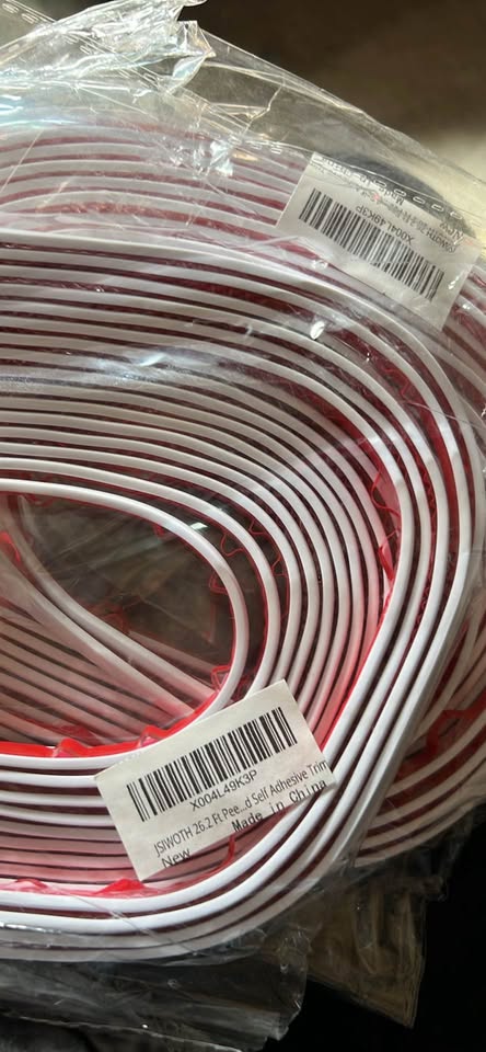 White Flexible Molding Trim Peel and Stick 26.2 Ft