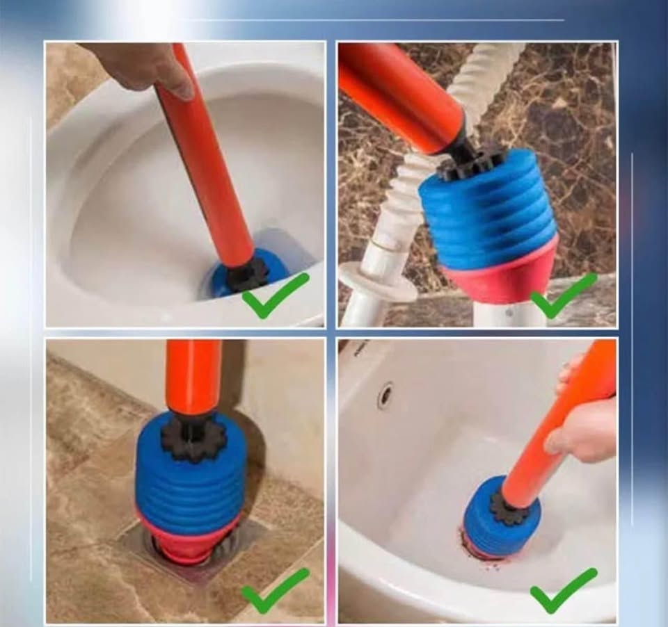 High Pressure Air Power Toilet Plunger