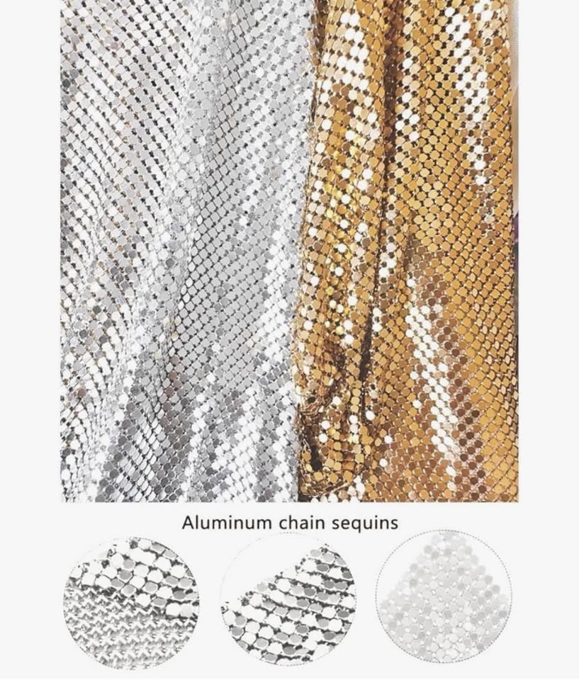 Gold Sexy Tops for Women Sparkly Deep V Neck Crop Tank Tops Cami Body Chain Top