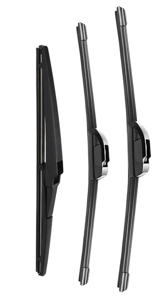3-Piece Windshield Wiper Blade Set - Windshield Wipers Compatible with Dodge Journey 2009-2018