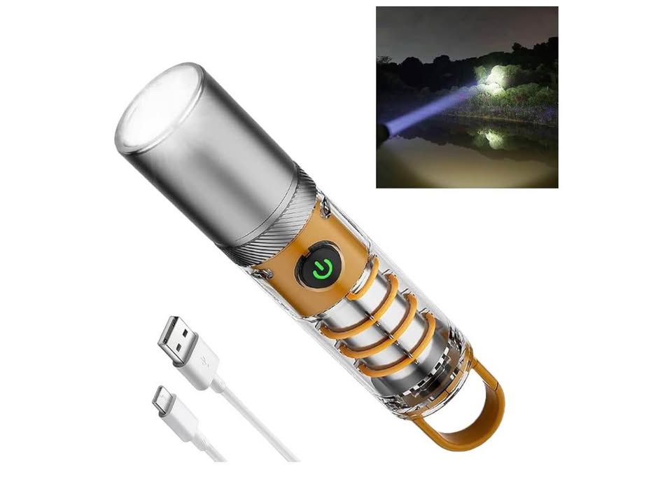 Rechargeable Dual Light Source LED Flashlight