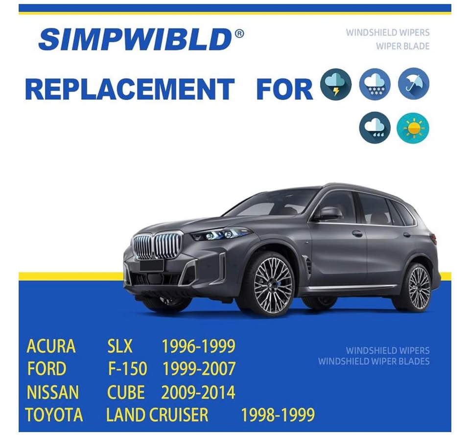 SIMPWIBLD Windshield Wiper Blades - 2 wipers factory 20 inch + 20 inch Premium All Season (2 Pack)