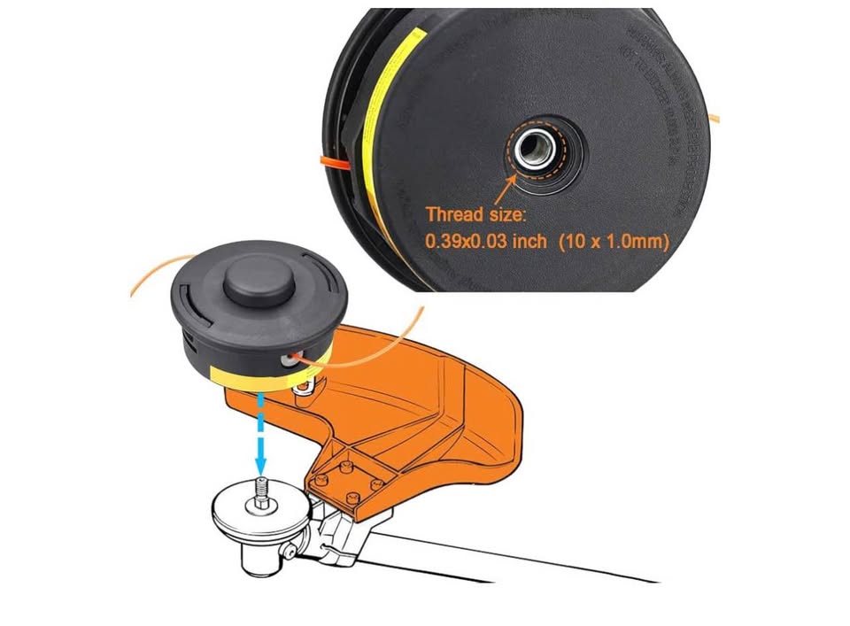 Trimmer Head for Stihl 25-2, Fits FS55R, FS56RC, FS90 and Most Stihl FS, KM Series, Replacement Sthi