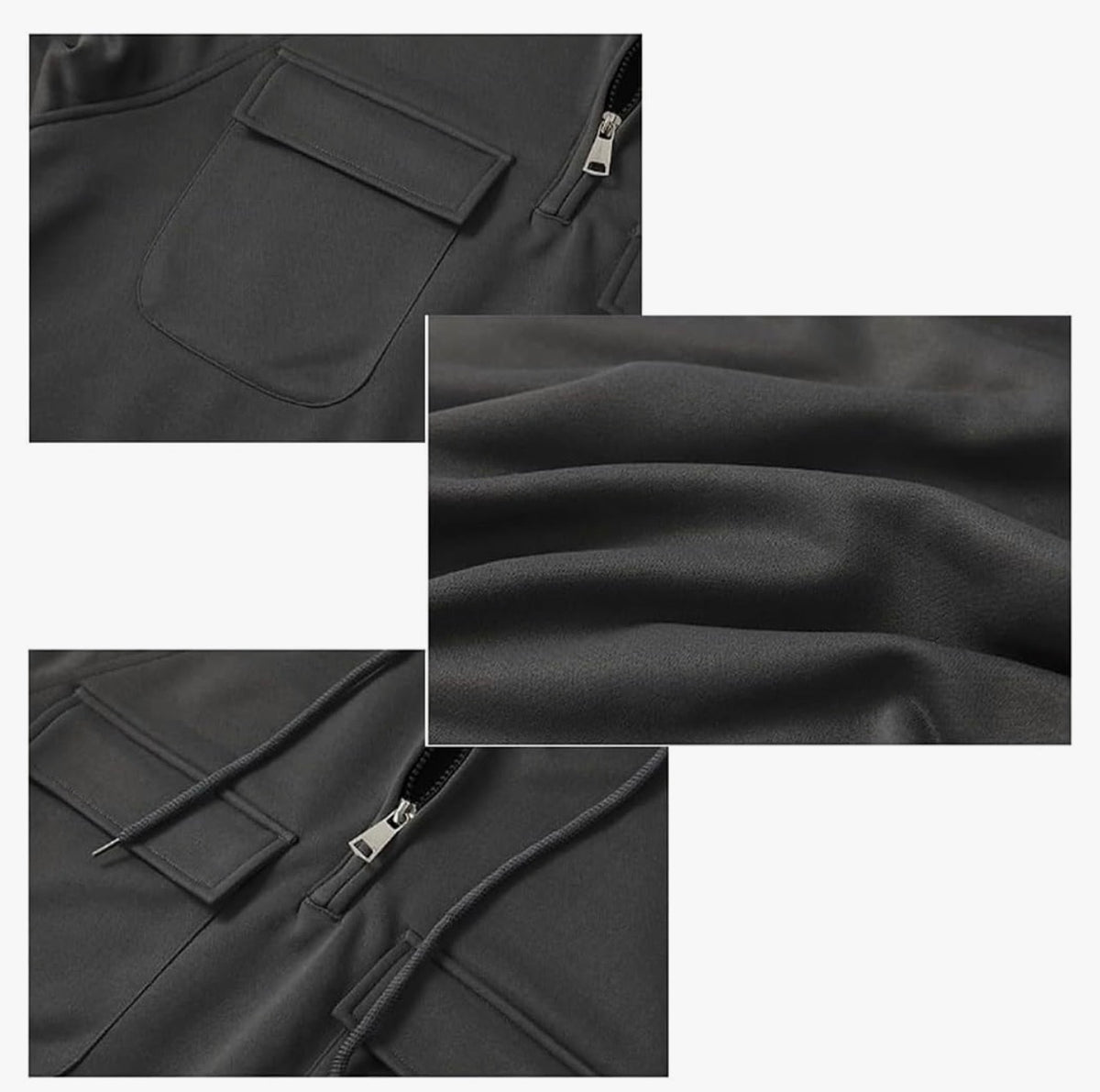 Men's Quarter-Zip Fleece Tactical Hoodie