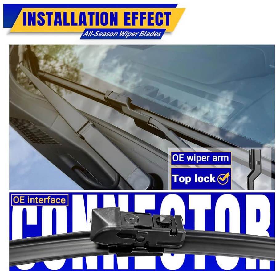 3-Piece All-Season Wiper Blade Set (26", 16", 12")
