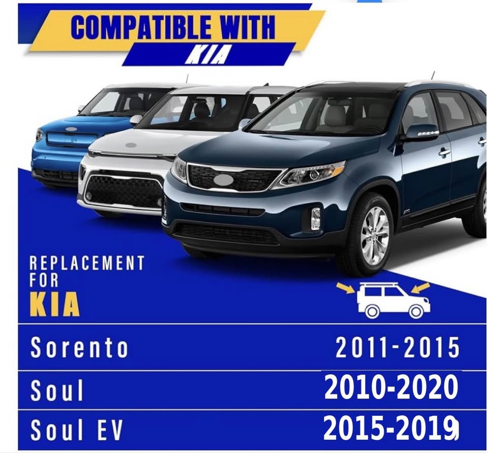 Wiper Blades for Kia Sorento (2011-2015) & Soul (2010-2020) - 24"/20"/11"