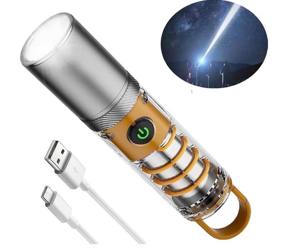 Rechargeable Dual Light Source LED Flashlight