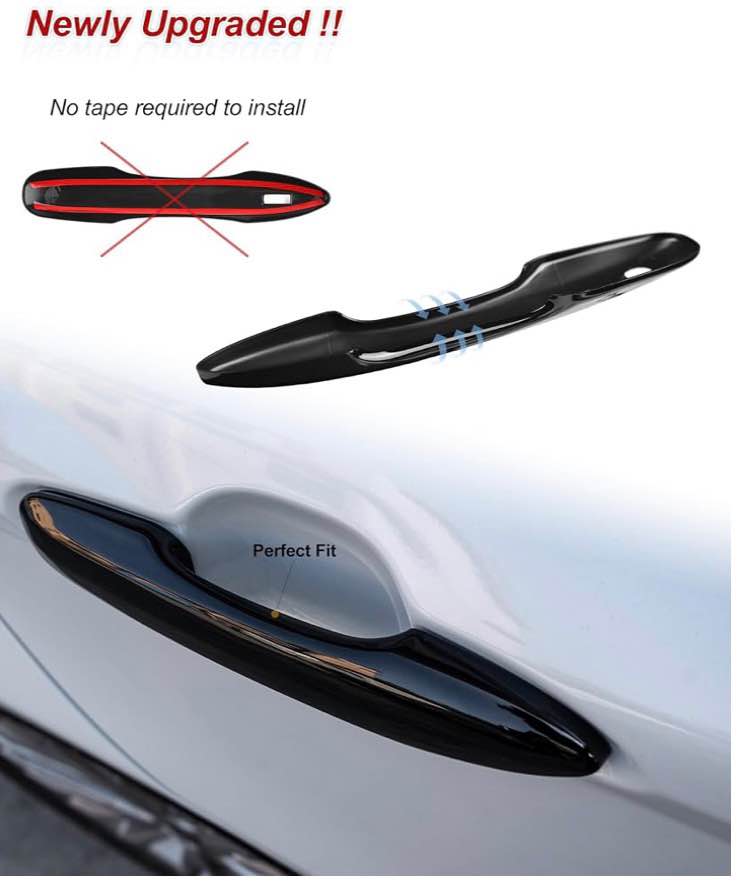 Gloss Black Door Handle Covers for Honda Civic