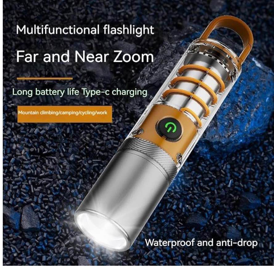 Rechargeable Dual Light Source LED Flashlight