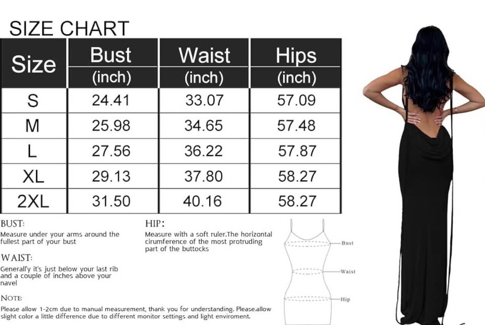 Women's Spaghetti Strap Dress Cowl Neck Backless Bodycon Fishtail Cocktail Party Maxi Dresses M