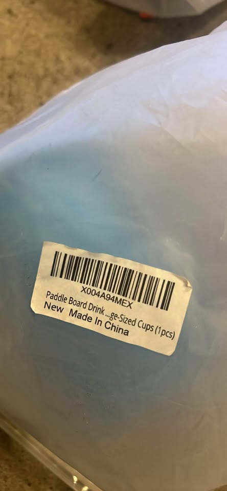 Portable Blue Silicone Cup Holder for Paddleboards and Kayaks