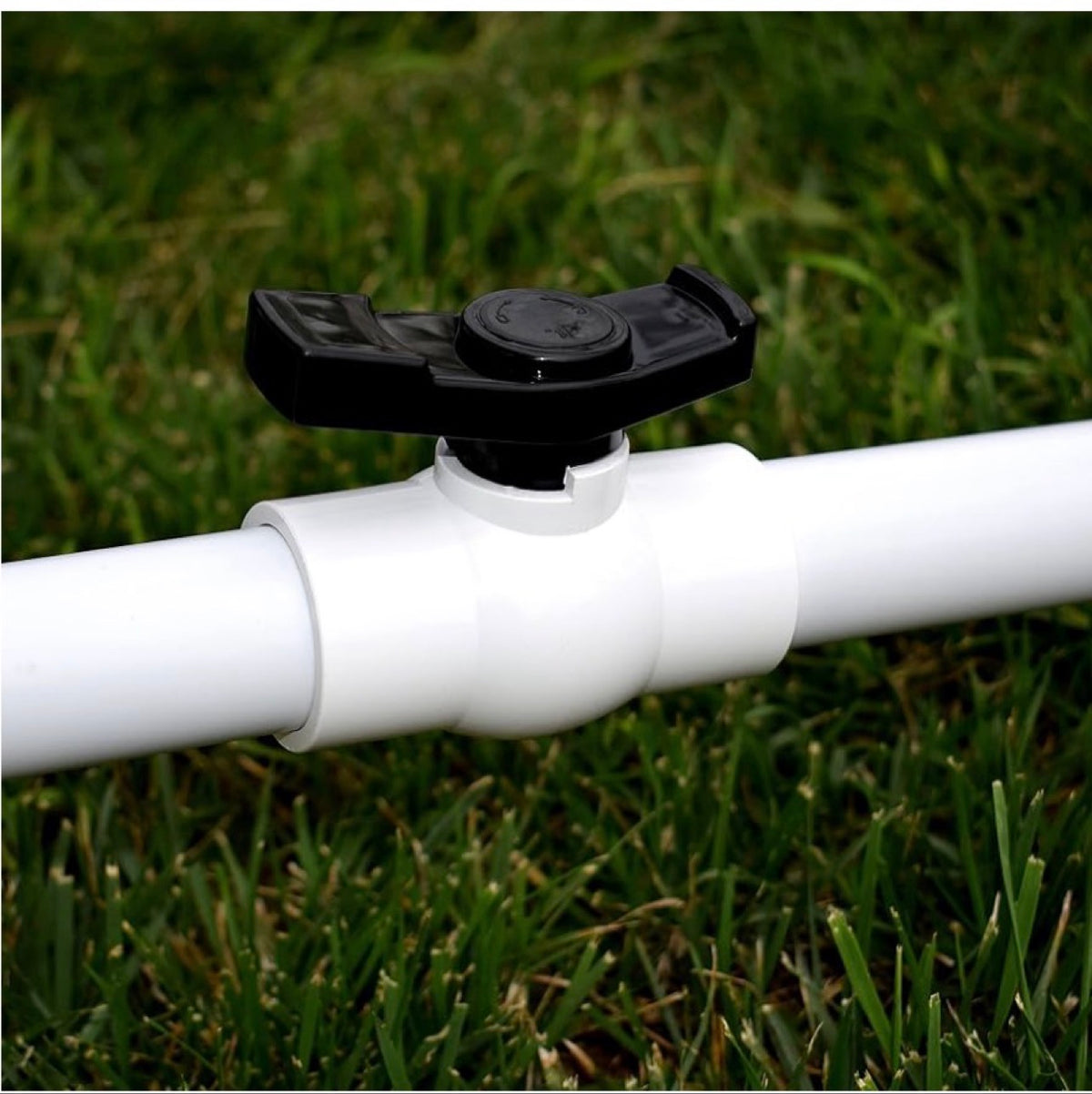2-Pack PVC Ball Valves with Ergonomic Handles