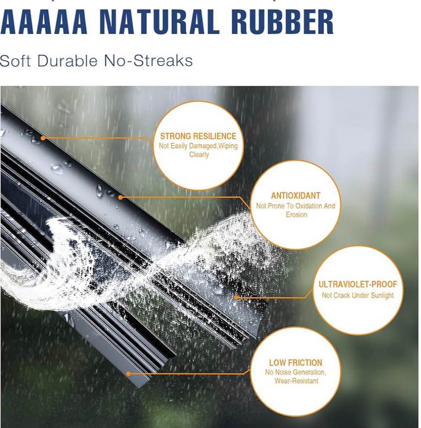 3-Piece Windshield Wiper Blade Set (26", 18", 16")