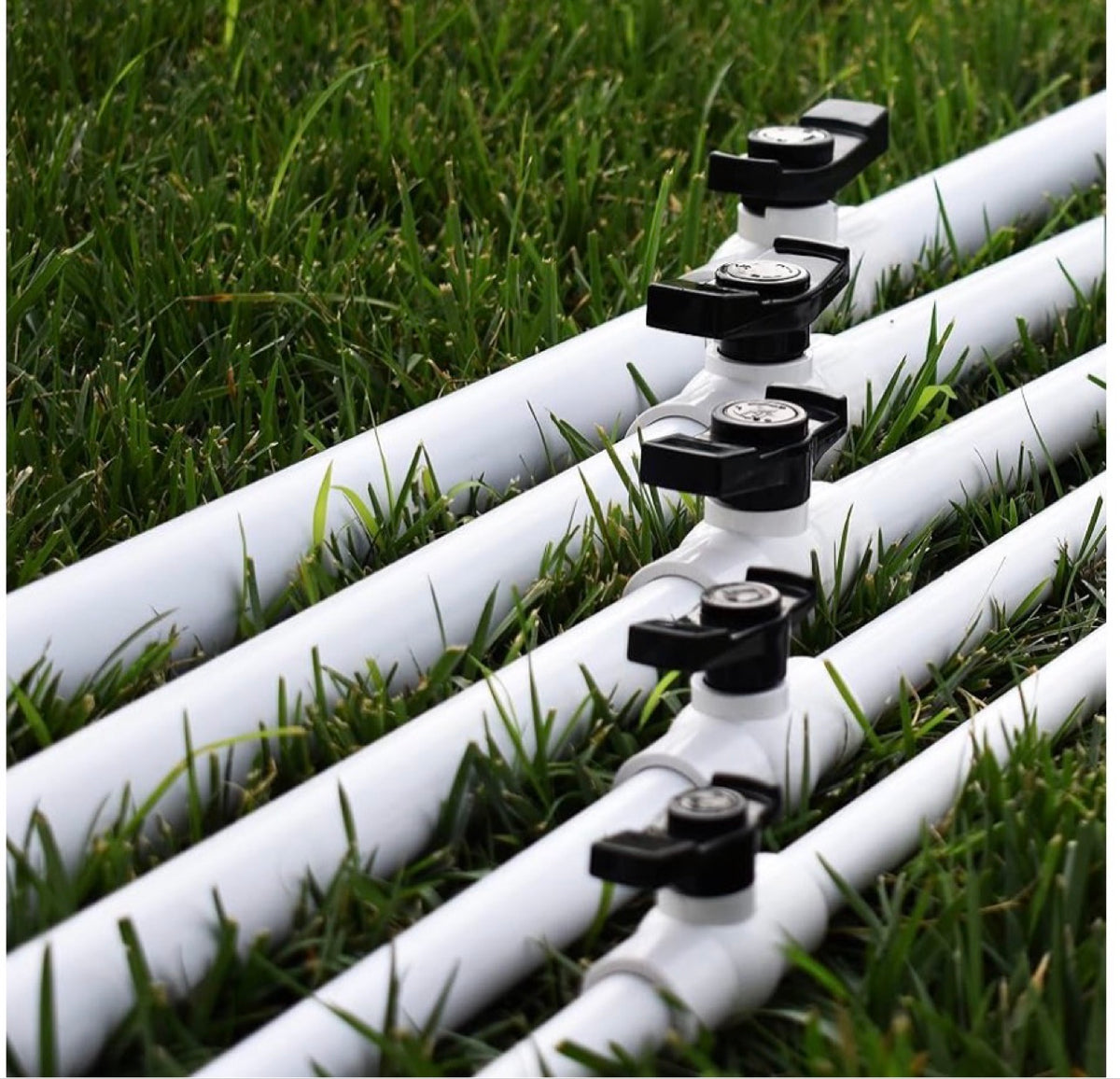2-Pack PVC Ball Valves with Ergonomic Handles
