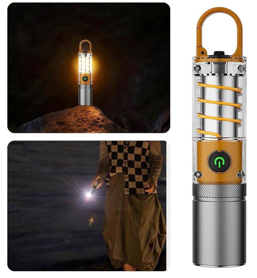 Rechargeable Dual Light Source LED Flashlight