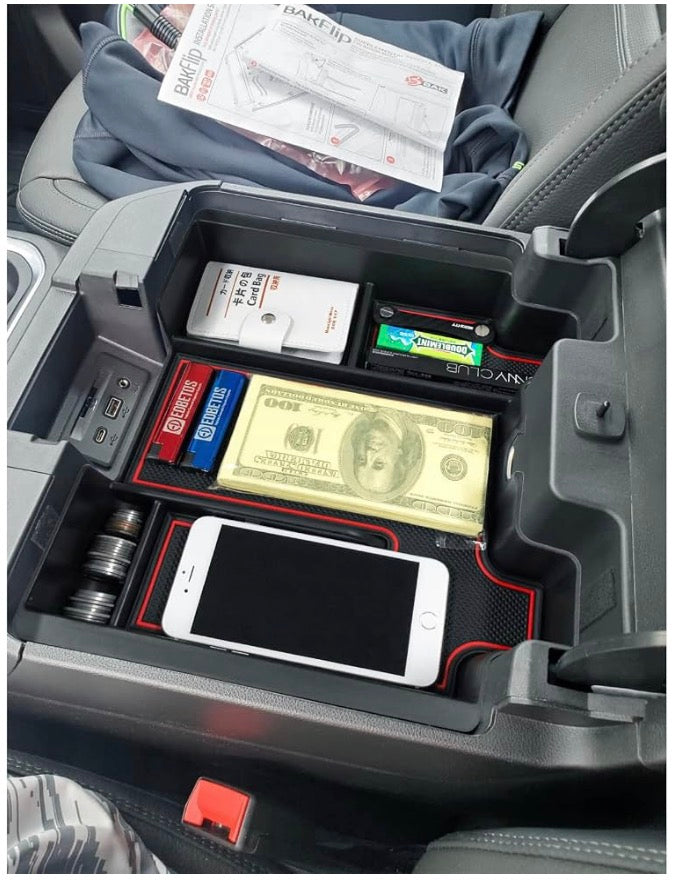 Full Size Center Console Organizer，Red