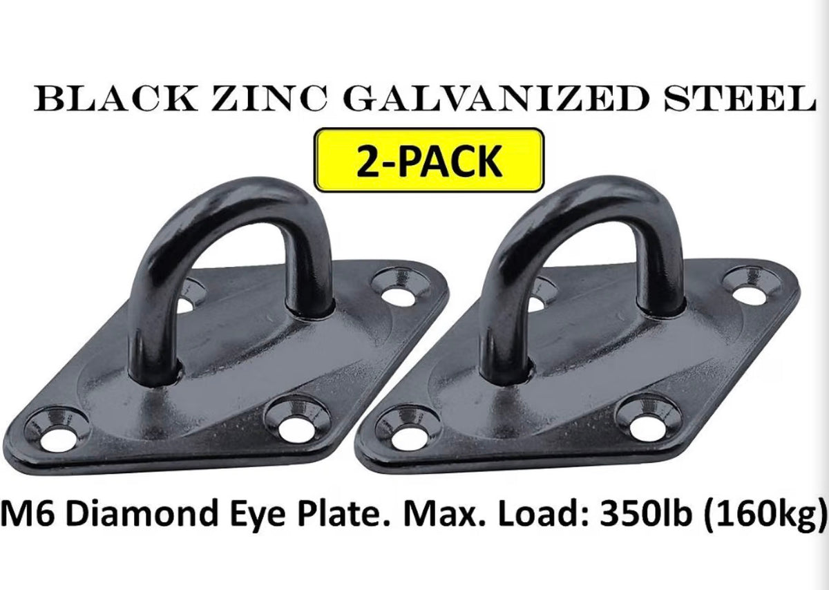 Heavy Duty M6 Ceiling Hook(2-Pack-Black-M6)