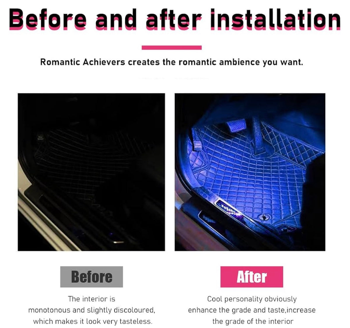 Car LED Strip Light，Blue