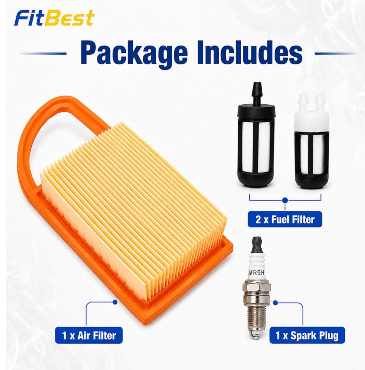 FitBest Air Filter Tune-Up Kit for Stihl BR500 BR550 BR600 BR700 Backpack Blower