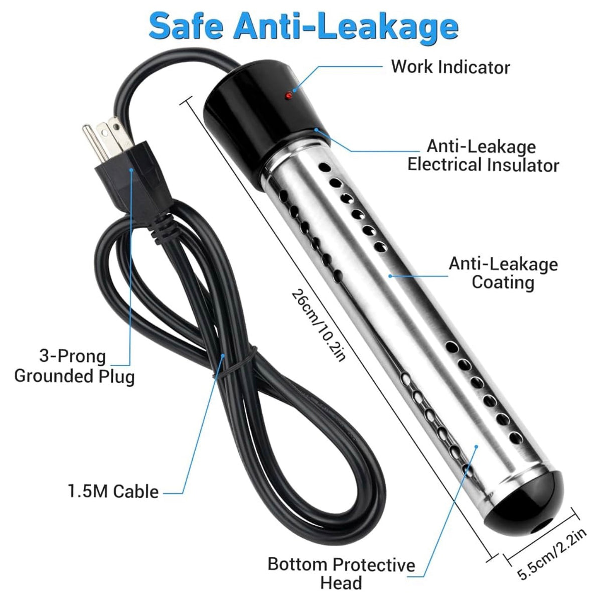 1500W Immersion Water Heater