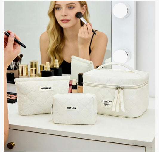 3Pcs set cosmetic bag toiletry bag for women and girls