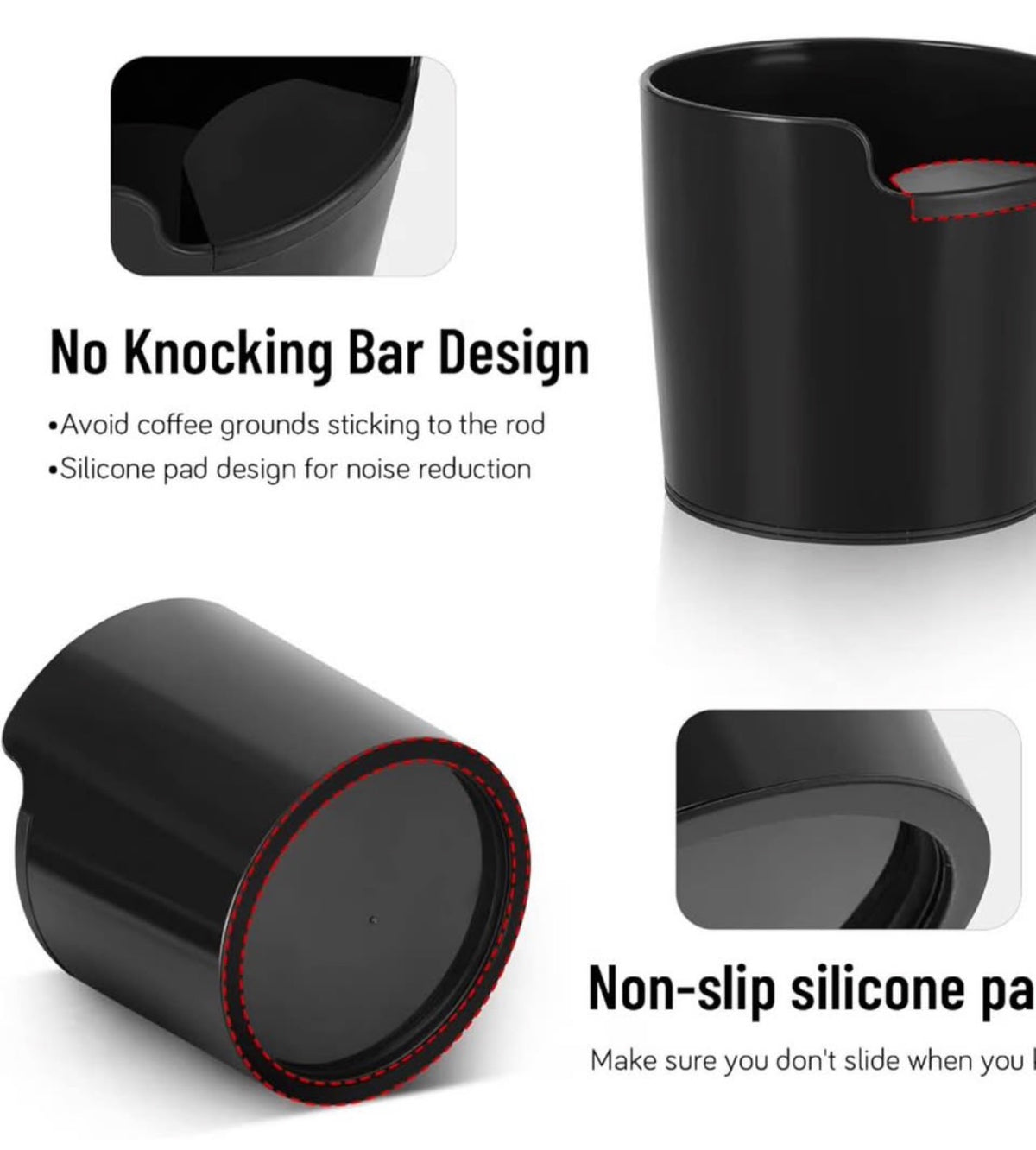 Coffee Knock Box for Espresso Coffee Grounds