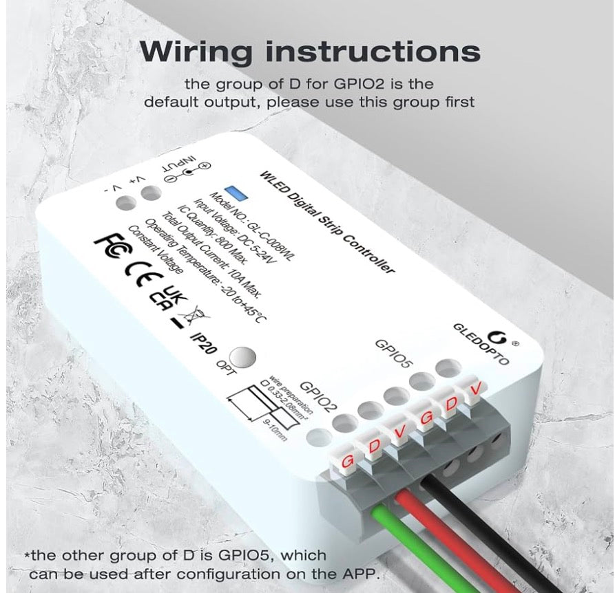 WLED LED Light Strip Controller