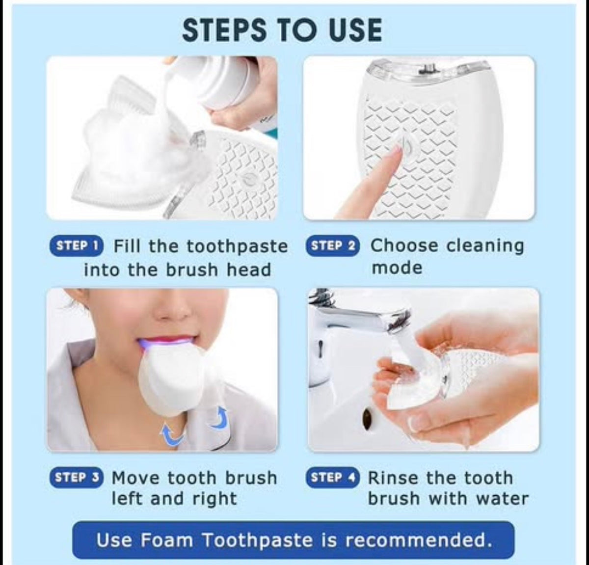 Ultrasonic Electric Toothbrush Adults