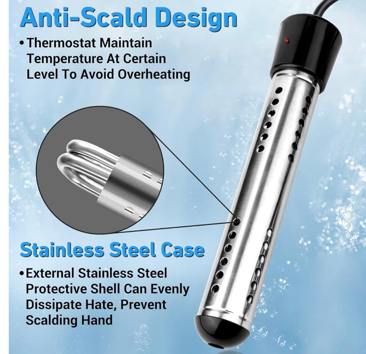 1500W Immersion Water Heater