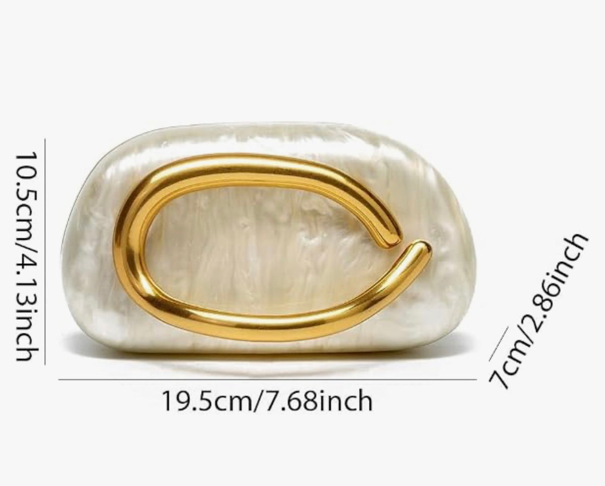 Acrylic Evening Clutch Purse for Women