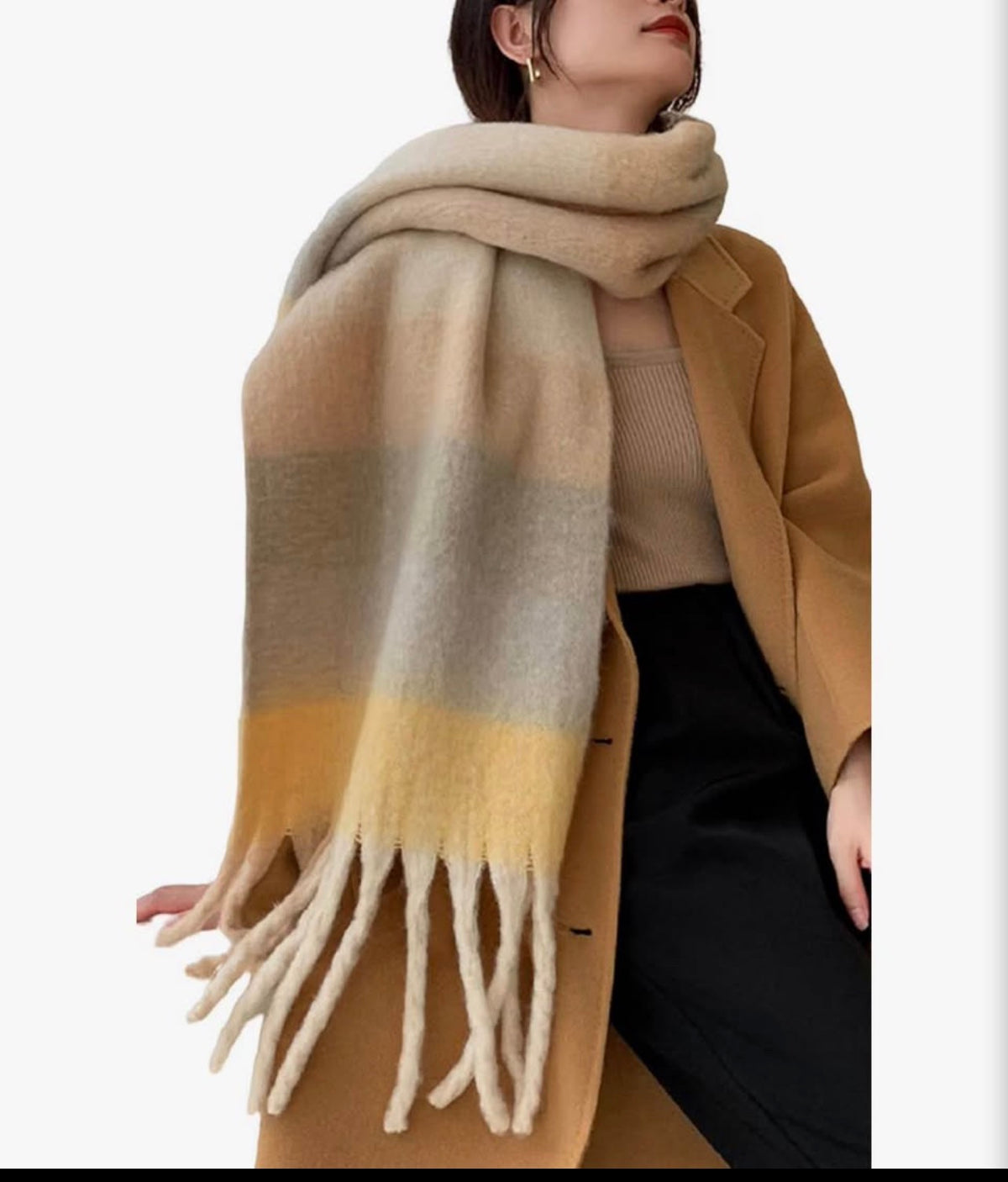 Wander Agio Winter Women Warm Scarf Long Shawl Large Scarves