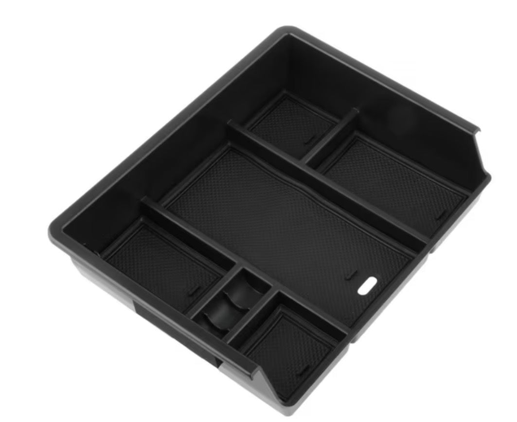 Car center console organizer tray