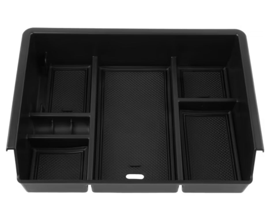 Car center console organizer tray