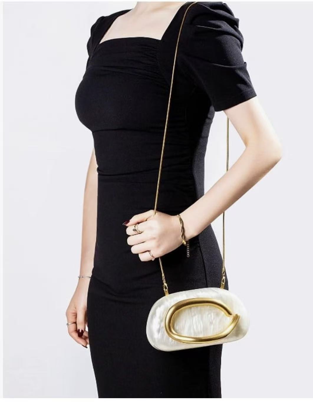 Acrylic Evening Clutch Purse for Women