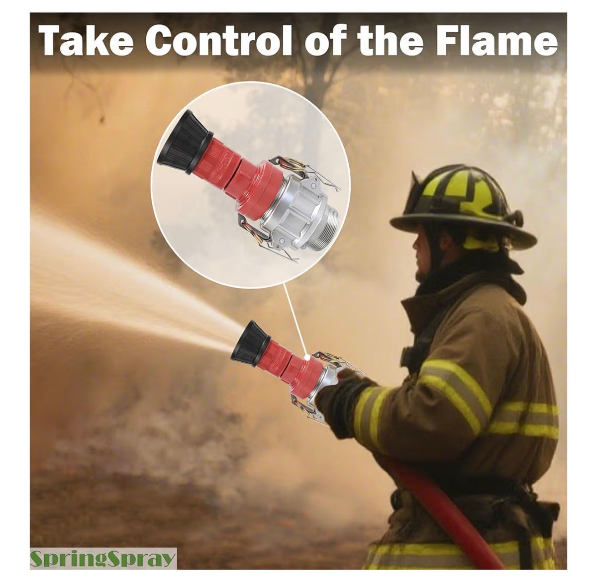2" NPSH Heavy-Duty Industrial Fire Hose Nozzle
