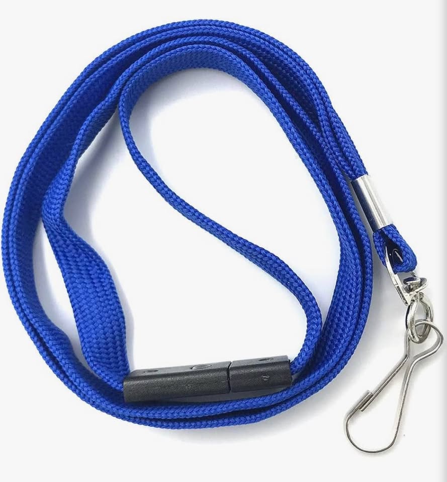 25 Pack Blue Breakaway Lanyards