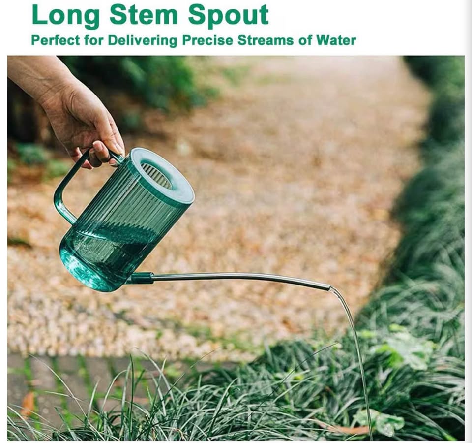 Indoor Watering Can with Long Stem Spout, 34oz
