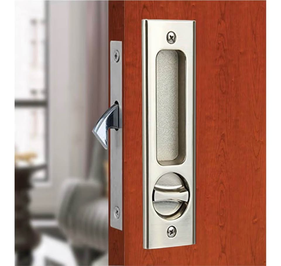 6.3" Sliding Barn Door Mortise Latch Lock Invisibl