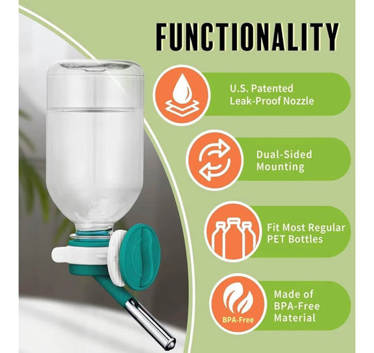 Choco Nose Patented No-Drip Water Bottle/Feeder fo