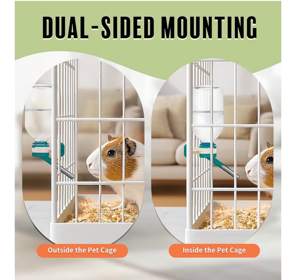 Choco Nose Patented No-Drip Water Bottle/Feeder fo