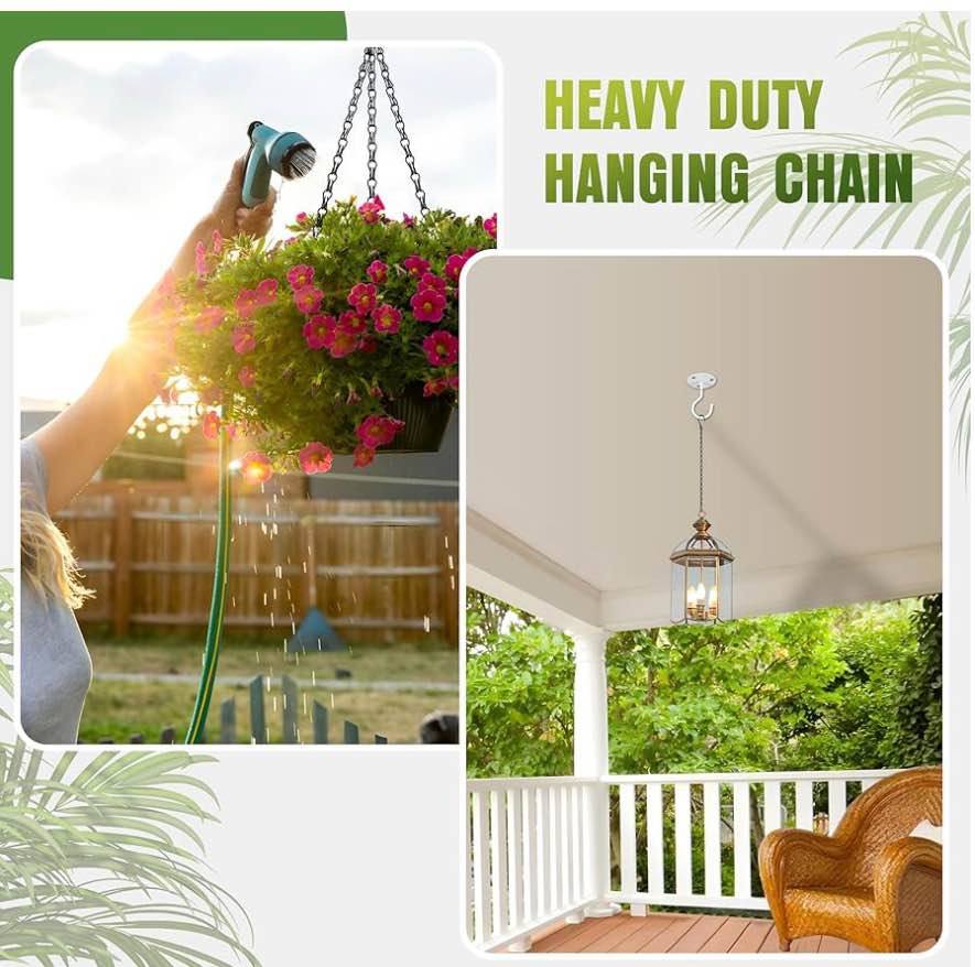 4-Pack 25.5 Inch Hanging Chain with Hooks for Hang