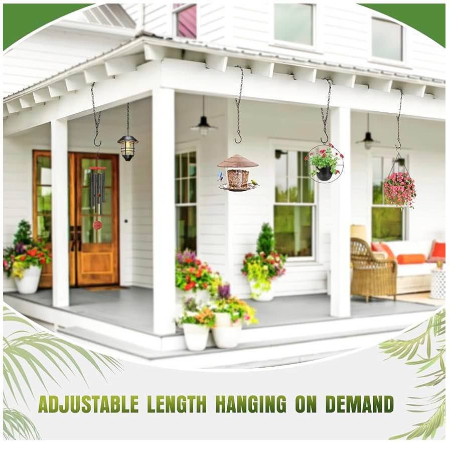 4-Pack 25.5 Inch Hanging Chain with Hooks for Hang