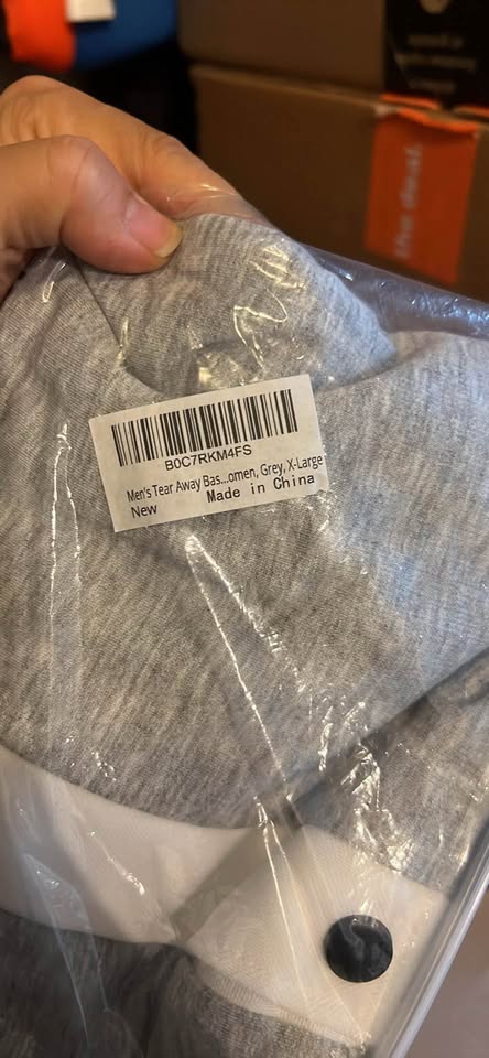 Men's Tear Away Basketball Pants Post Surgery Side