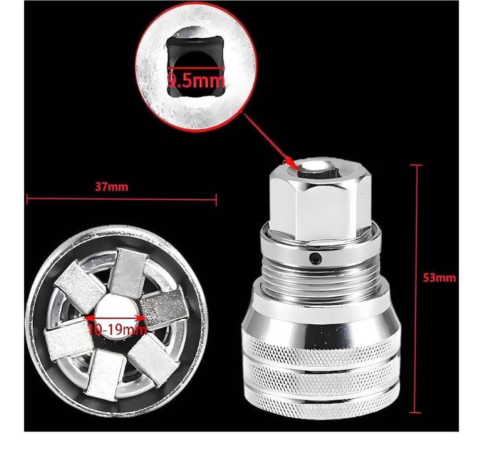 Upgraded Adjustable Universal Socket Wrench, Manua