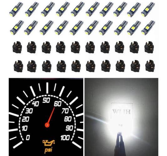 WLJH 74 Led Bulb Dash Lights Super Bright T5 2721 
