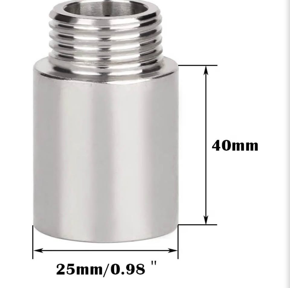 Beduan Shower Head Extension Tube Pipe Fittings, G 1/2 Male to G 1/2 Female BSP 