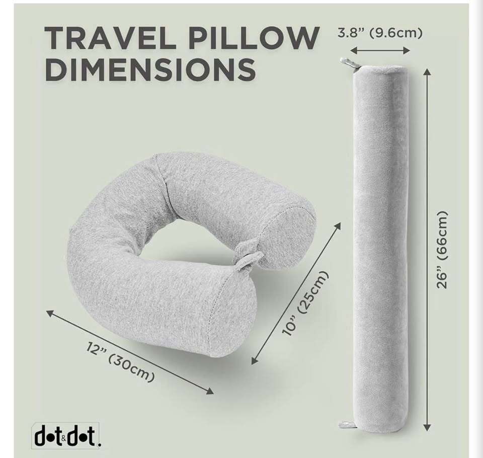 dot&dot Bendable Memory Foam Travel Pillow
